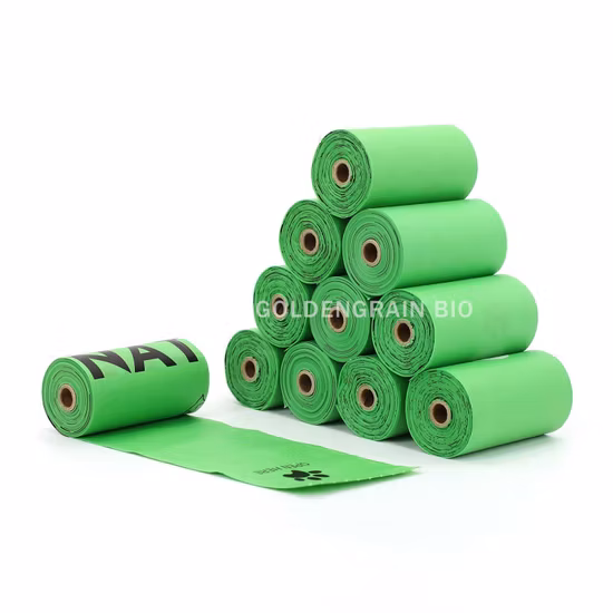 Pbat+Corn Starch,Biodegradable,Compostable Bags,T-Shirt/Hand/Shopping/Roller/Trash Bags/Poly Mailing/Dog Pet Poop/Clothes/Packaging Bags with TUV Certificates